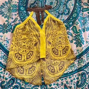 yellow Bebe top